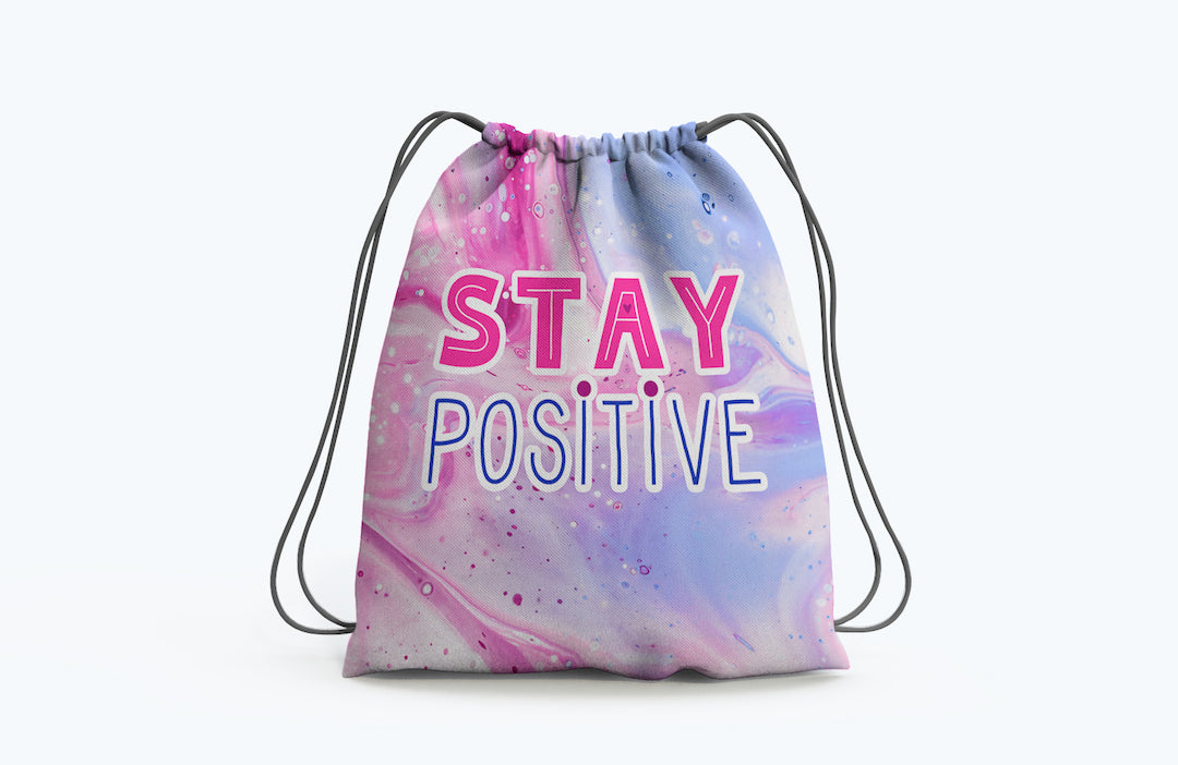 Pencil Case with caption Stay Positive