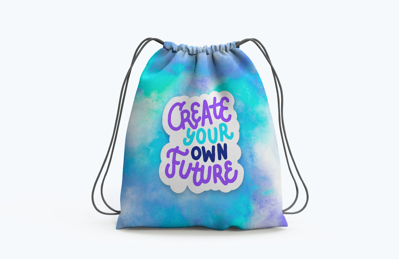 Drawstring Bag with caption Create your own Future