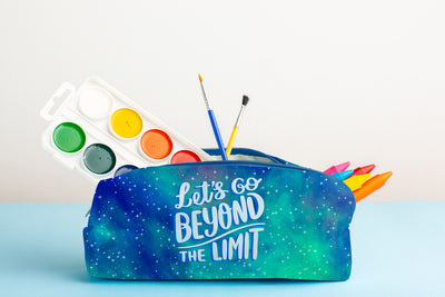 Pencil Case with caption Let’s Go Beyond the Limit