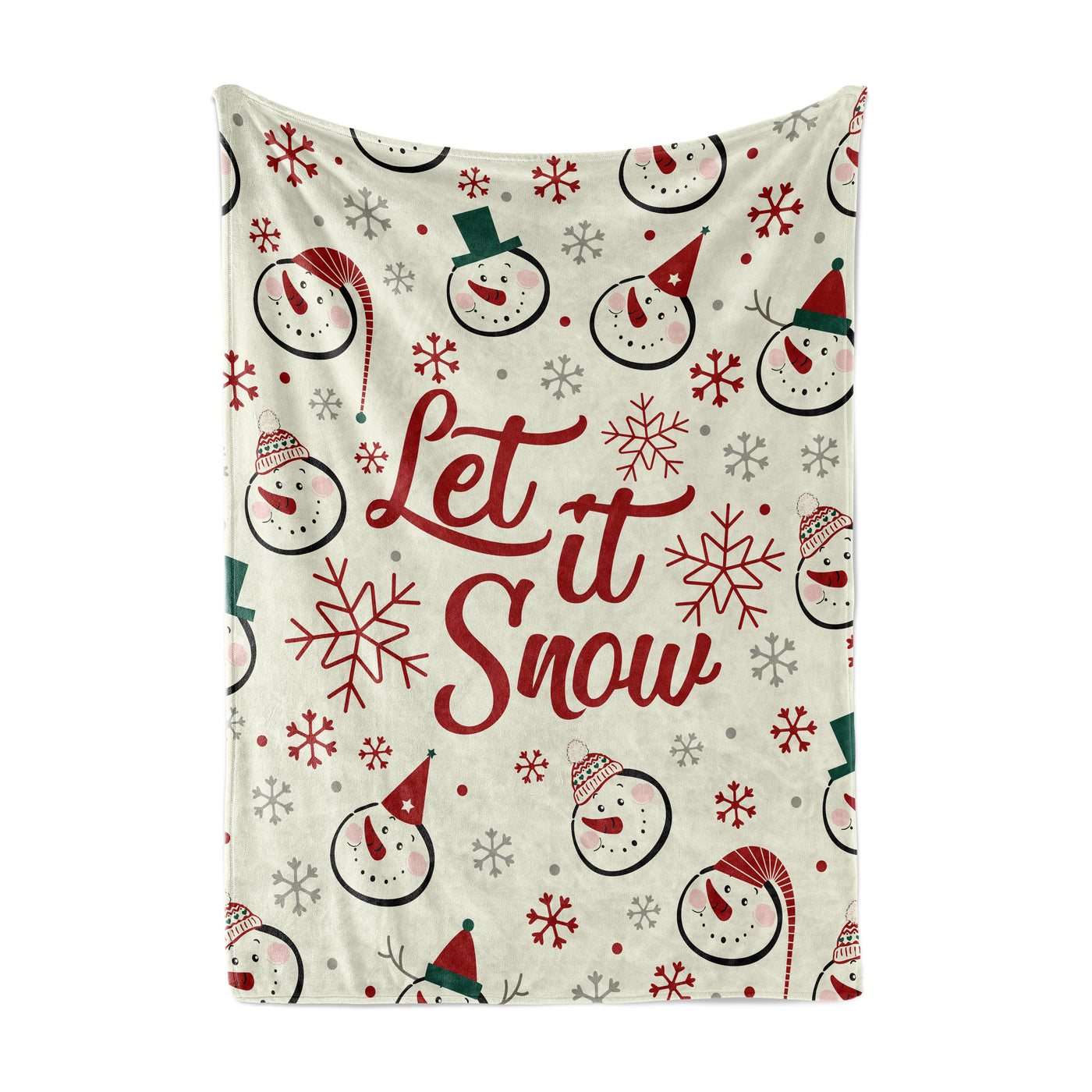 Throw  Blanket Let it Snow with fur