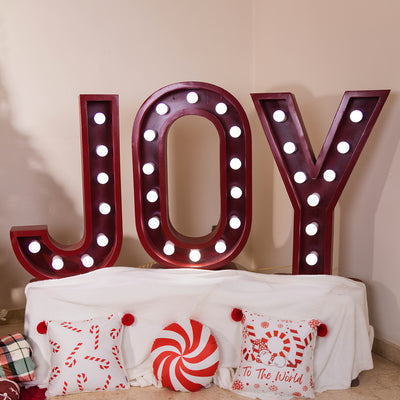 Décor Letters with light Joy