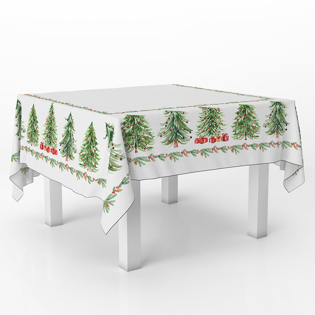 Squared Table Cover The vintage Christmas Tree