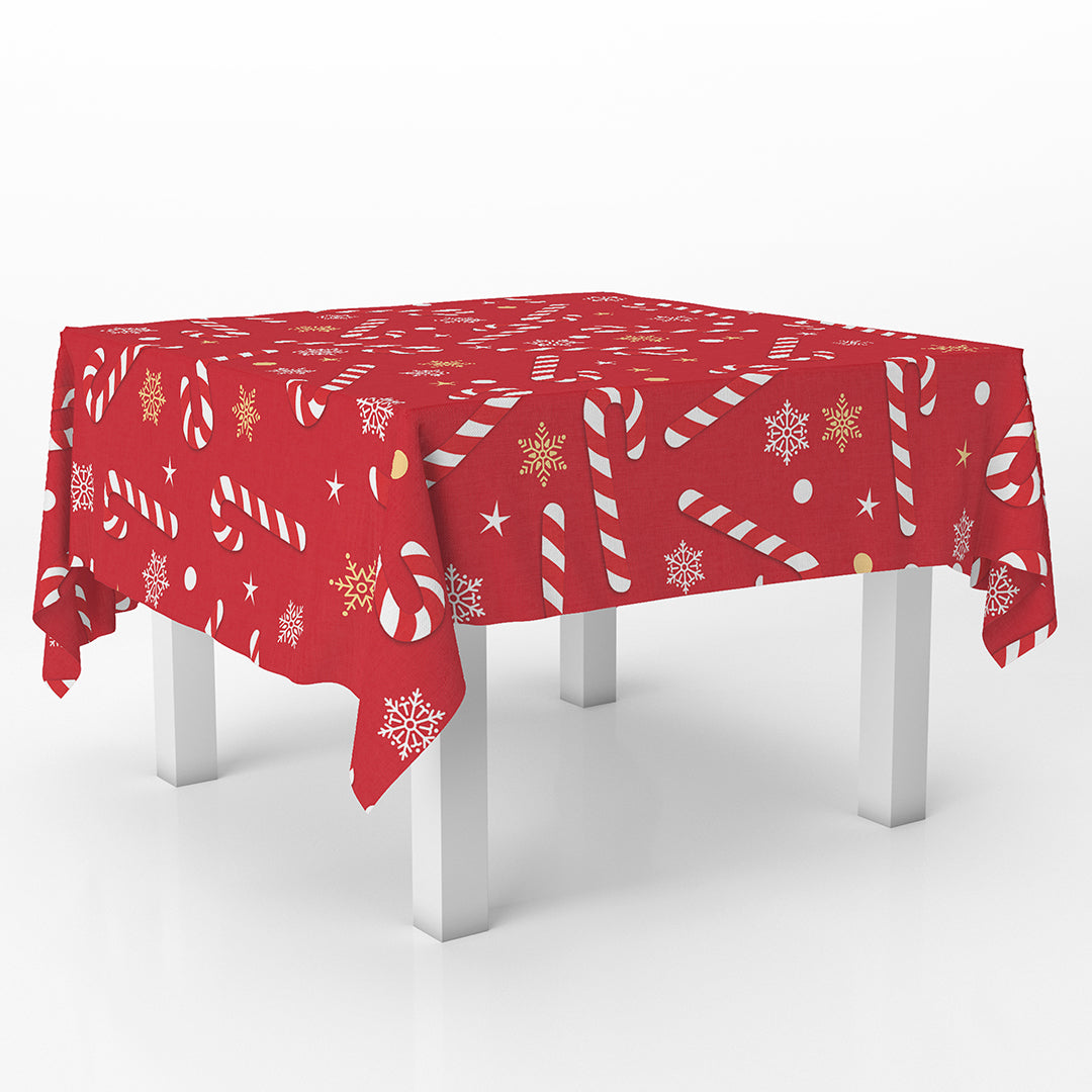 Squared Table Cover The Christmas Candy Cane