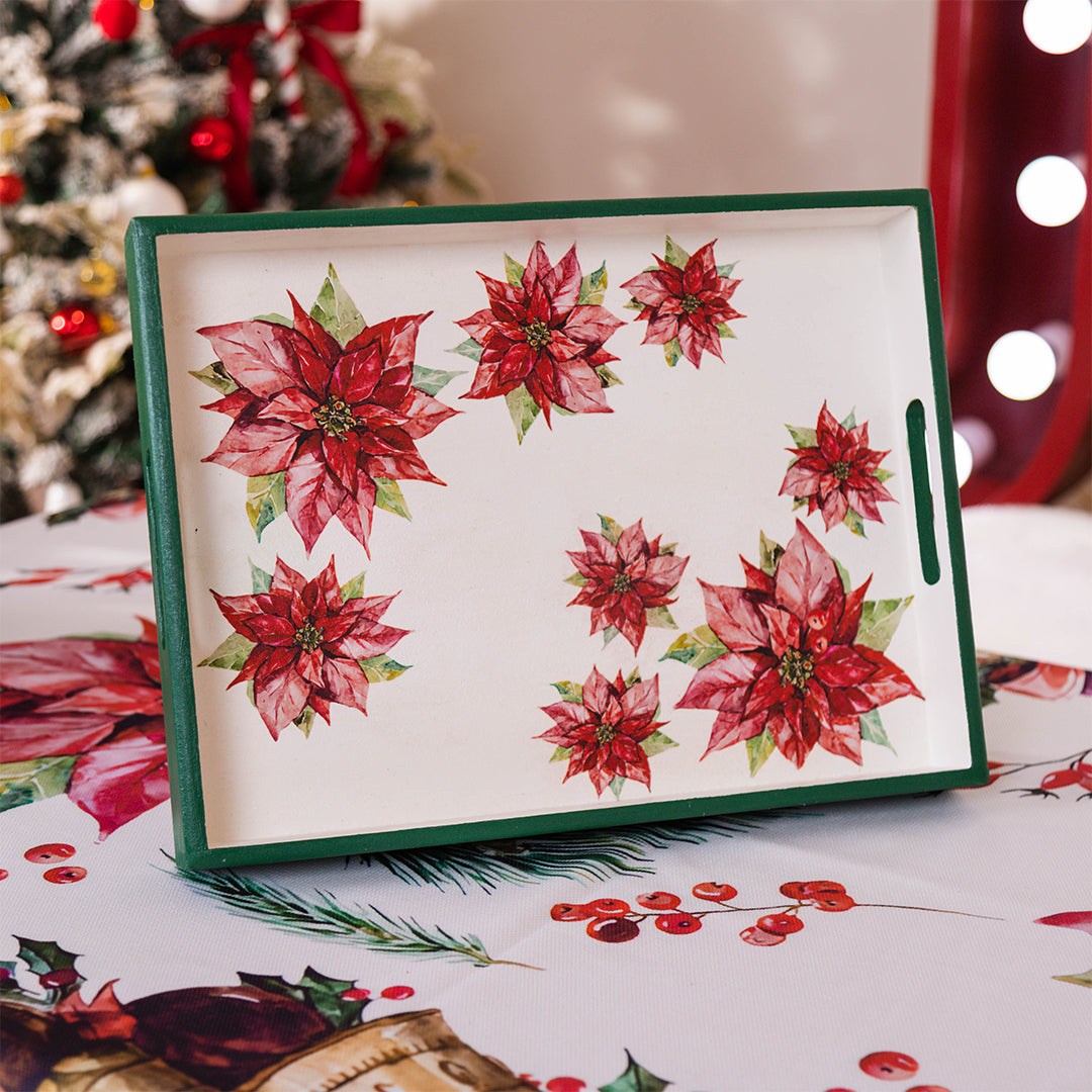 Tray Poinsettia