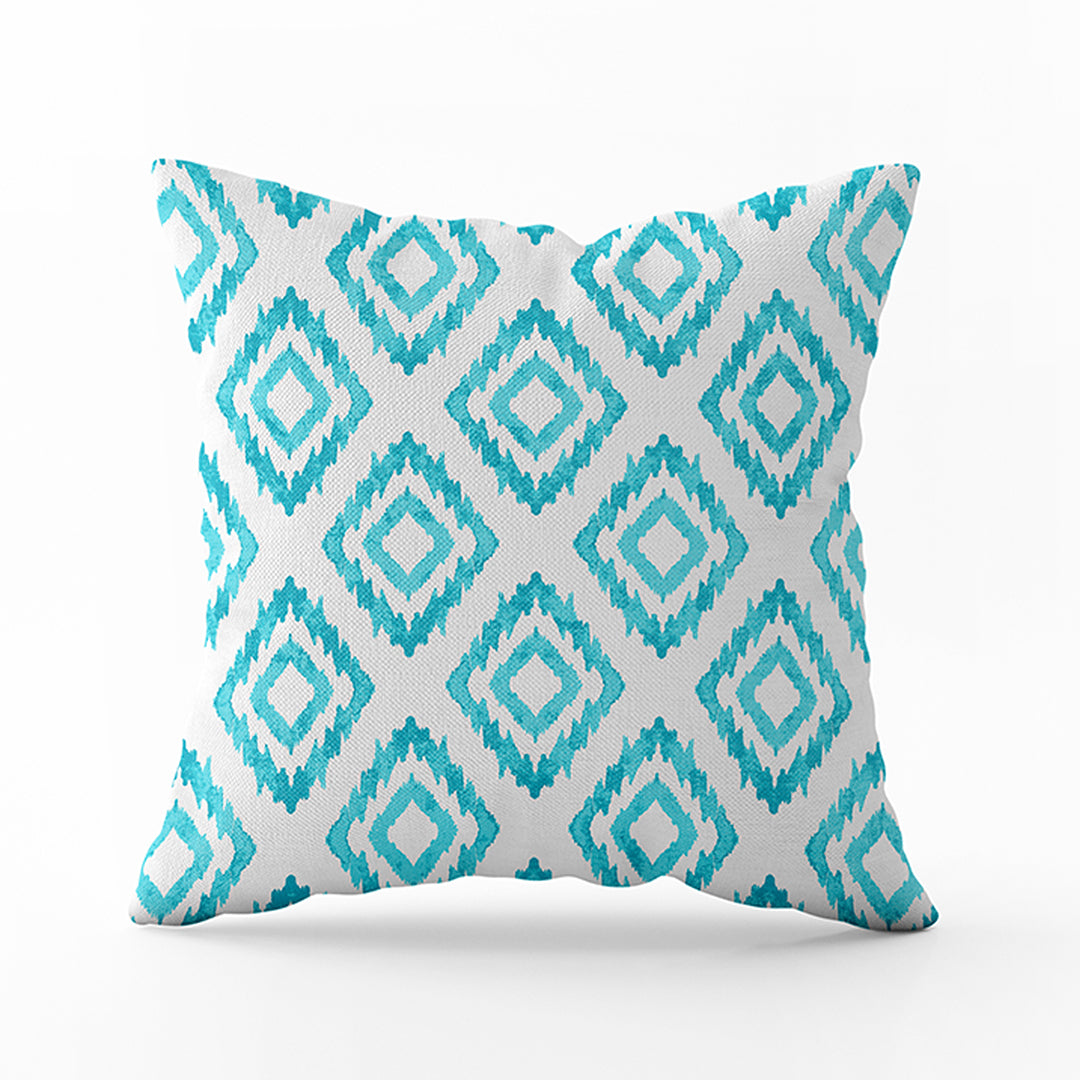 Cushion Ikat Turquoise