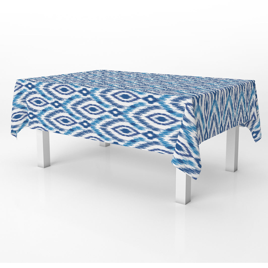 Table Cover Ikat indigo