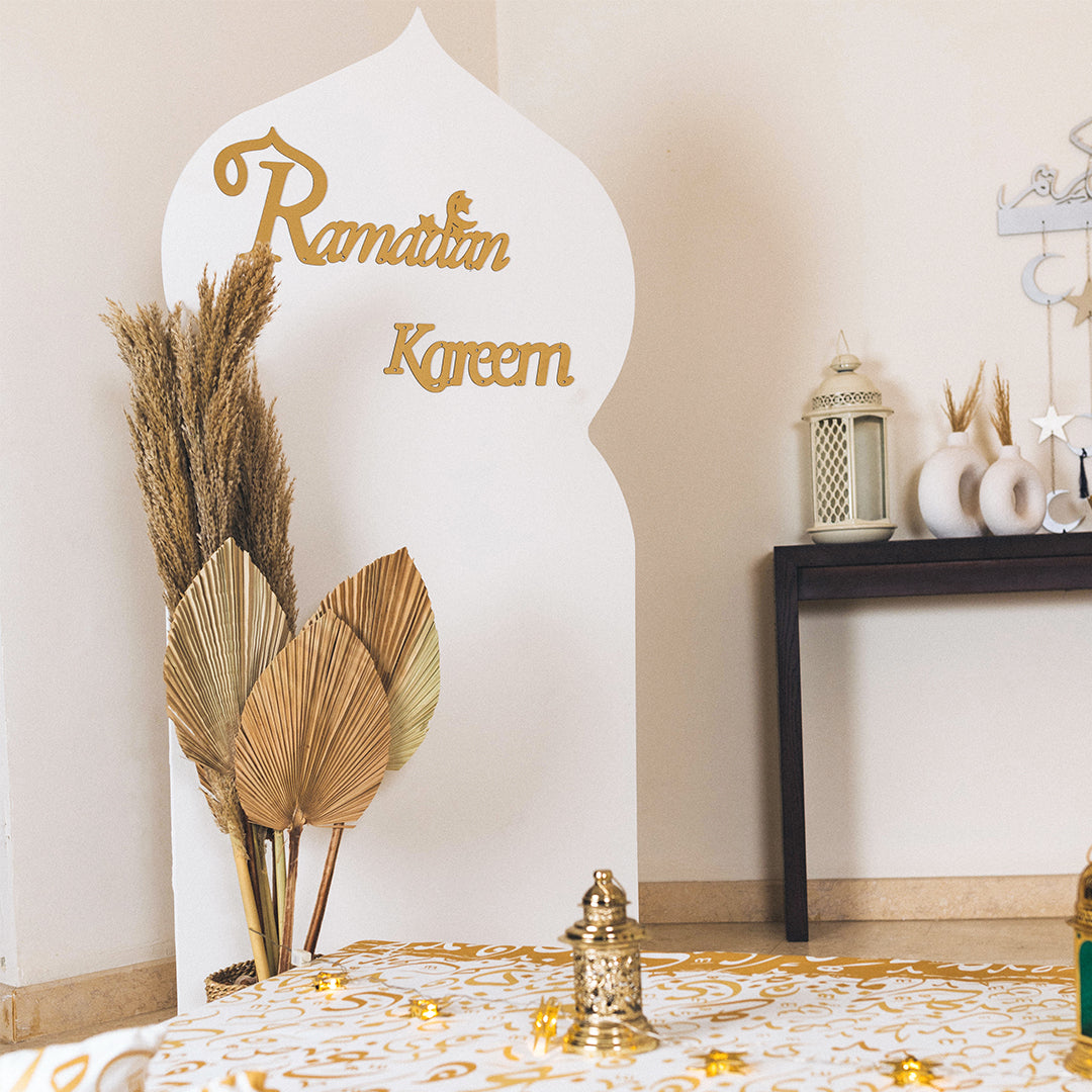 Ramadanwooden decorative backdrop