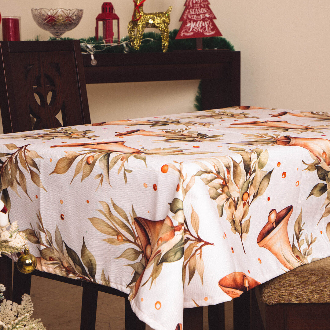 Squared Table Cover The Christmas Golden Bell