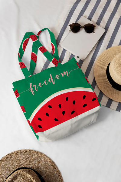 Watermelon Watnts Freedom Beach Bag