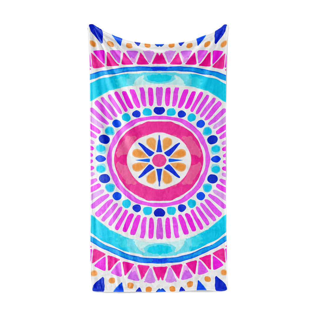 Beach Towel Colorful mandala