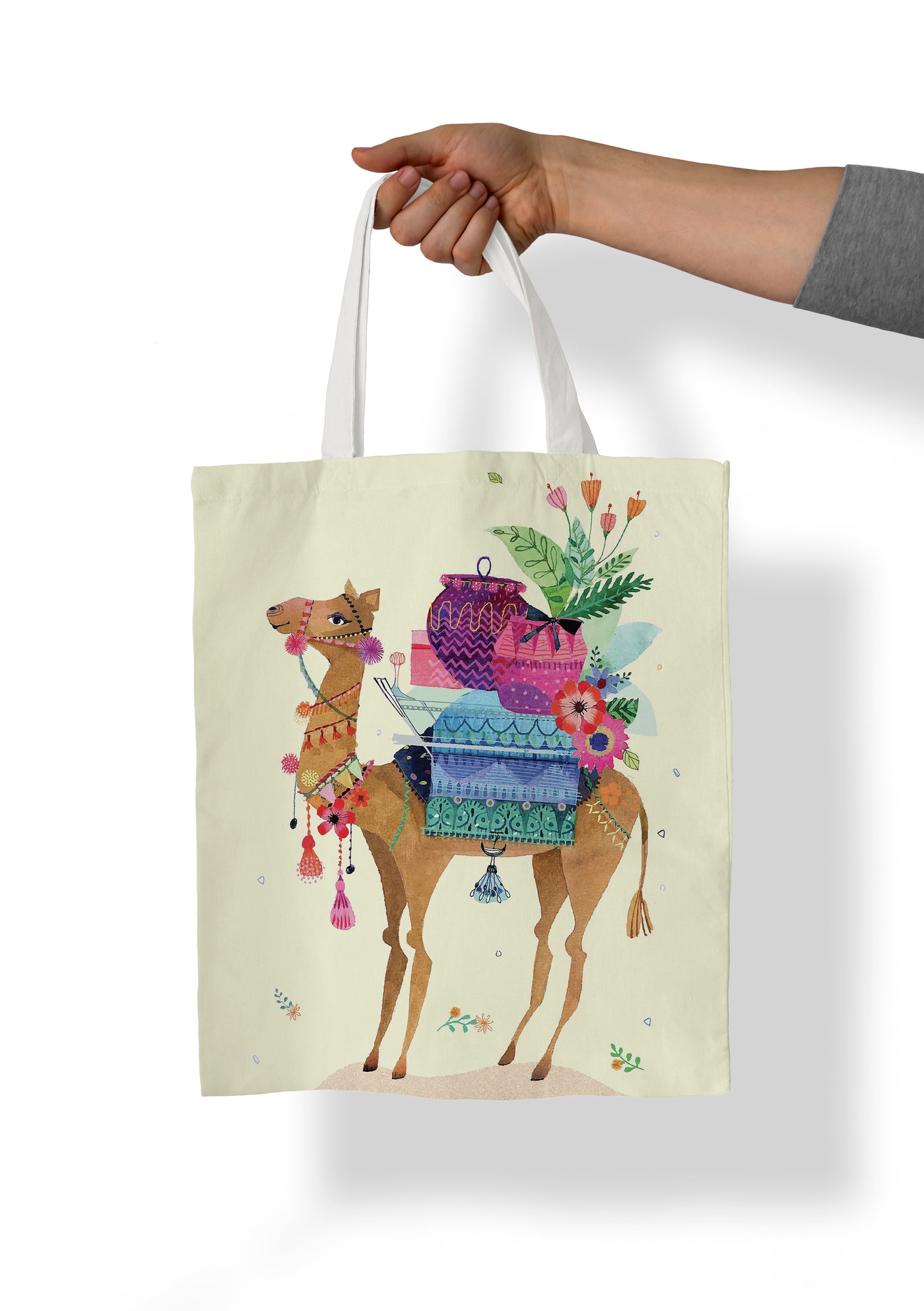 Tote bag Colorful camel