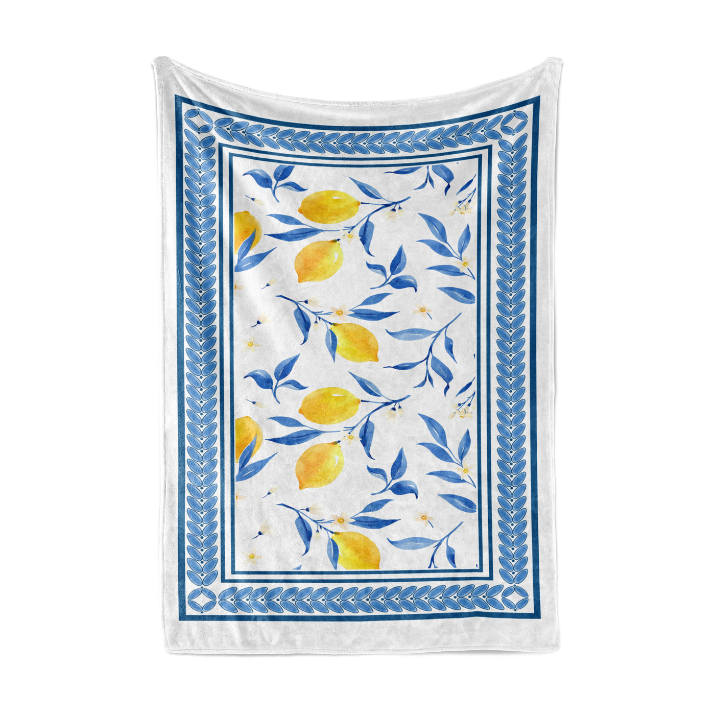 Set Of Two Towels With Lemon Prints