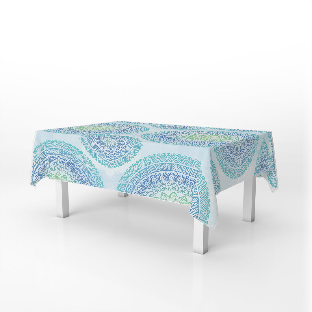 Table Cover Mandala Green