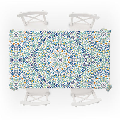 Table Cover Floral Mandala Gold