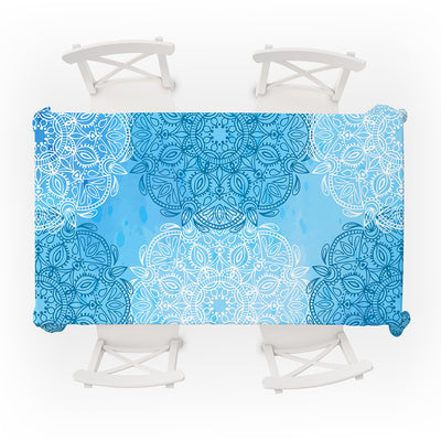 Table Cover Mandala Blue