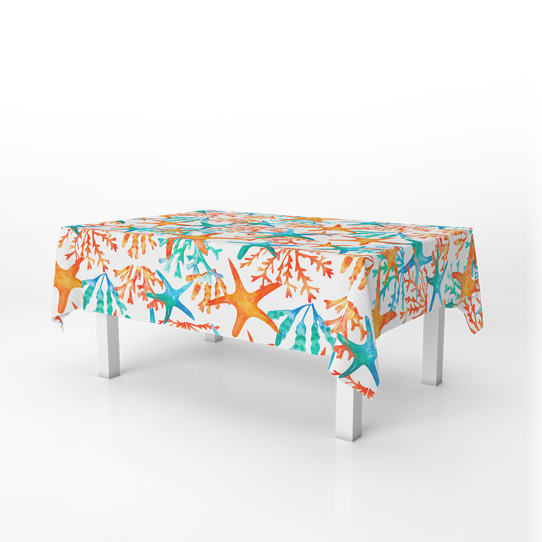 Table Cover The Colorful Star Fish