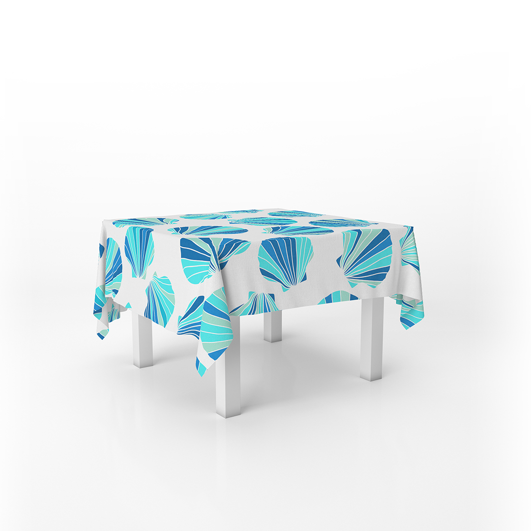 Squared Table Cover The Sea Waves