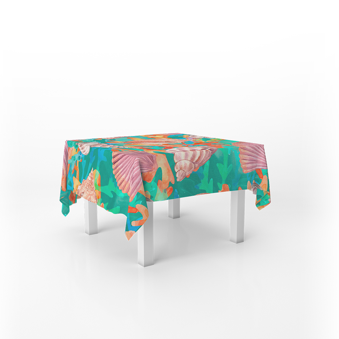 Squared Table Cover The Coloful Snail