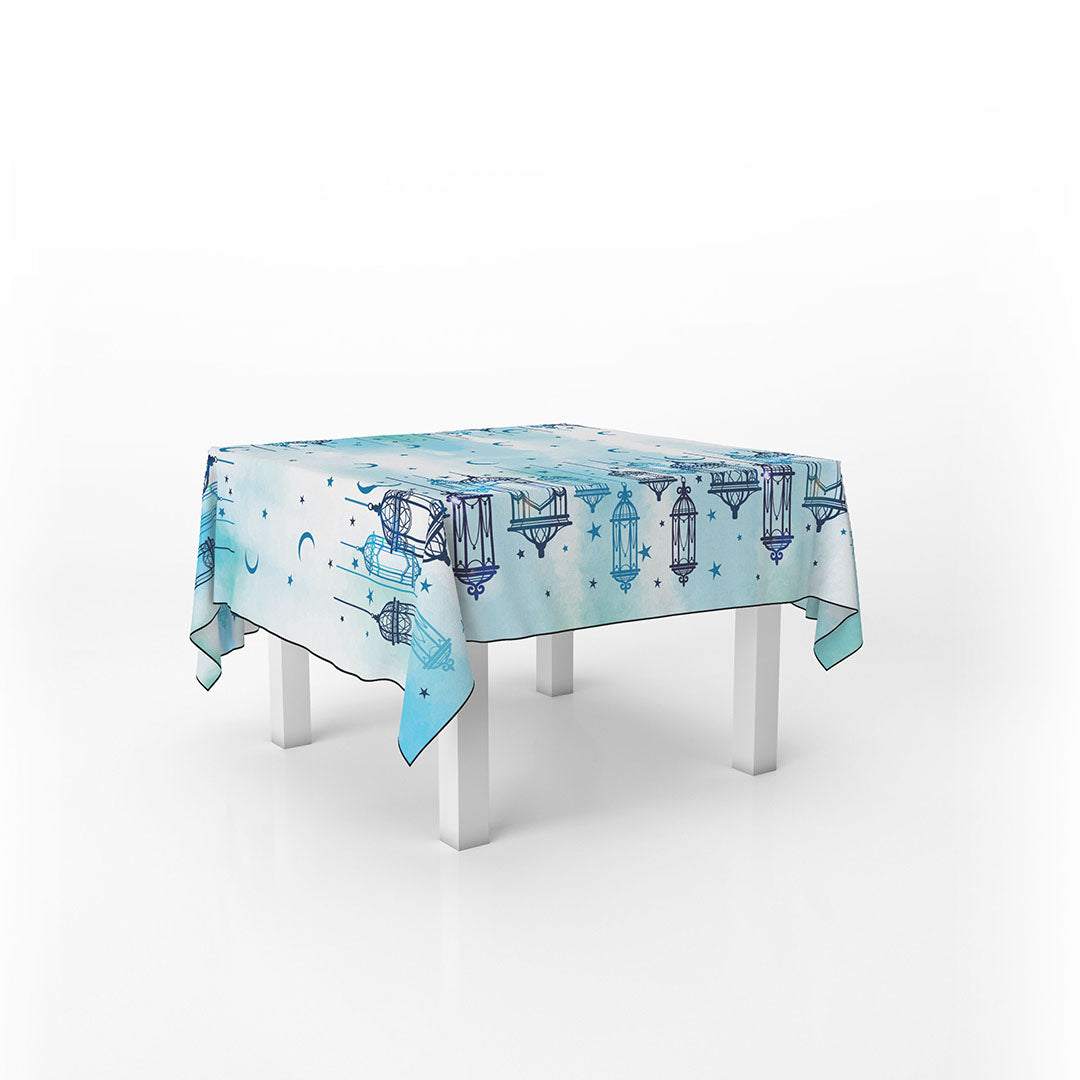 Squared Table Cover Fawanees Acqua