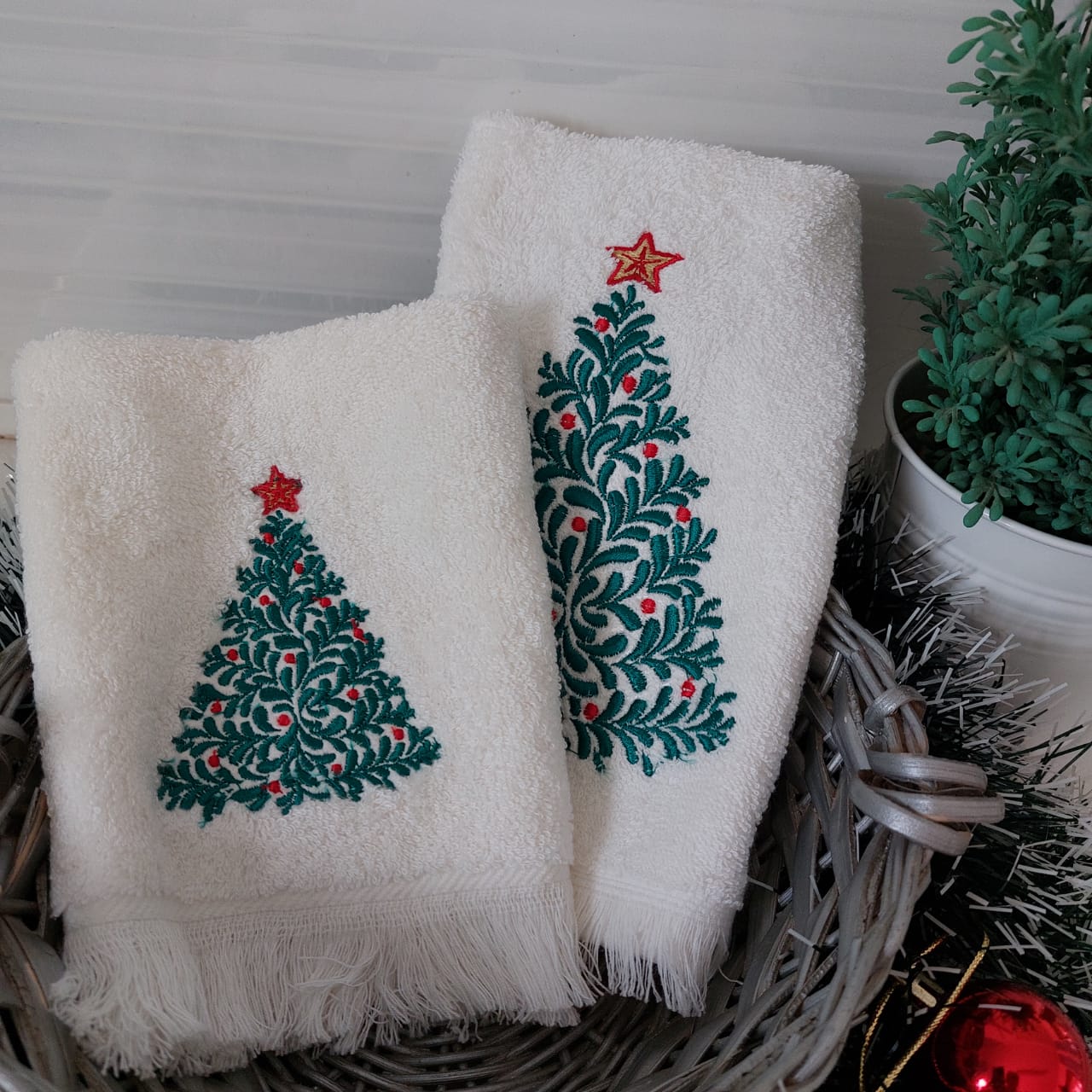 Towel Set Christmas Tree