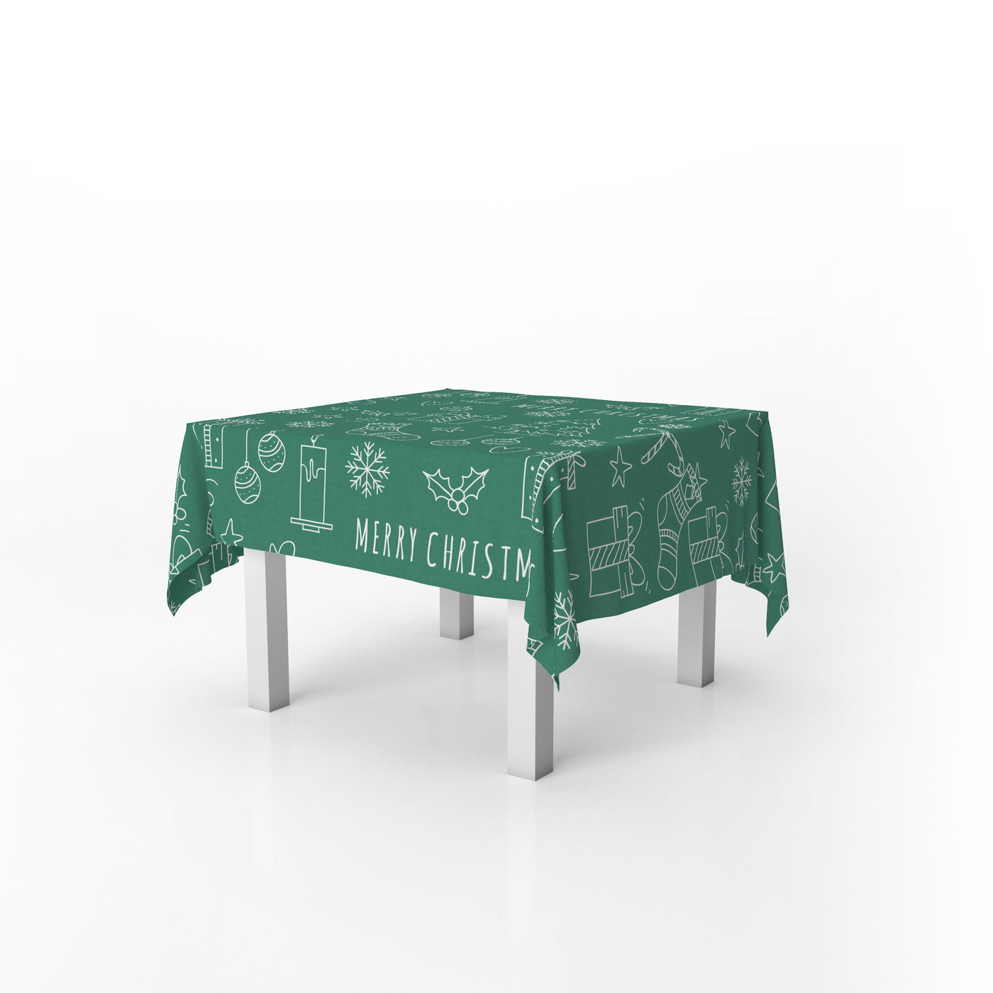 Squared Table Cover Christmas Green