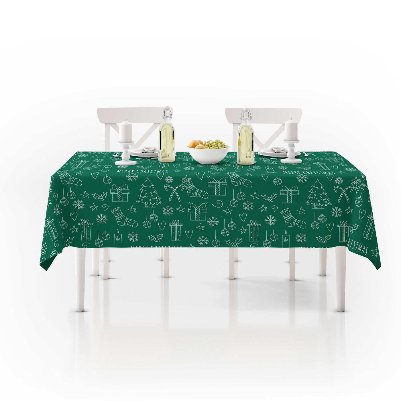 Table Cover Christmas Green