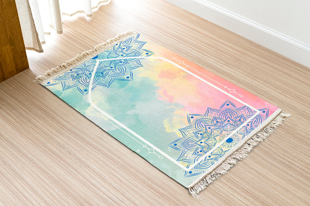 Tie Die Prayer Rug