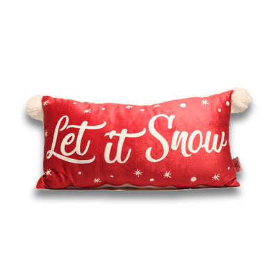 Cushion Let It Snow Red