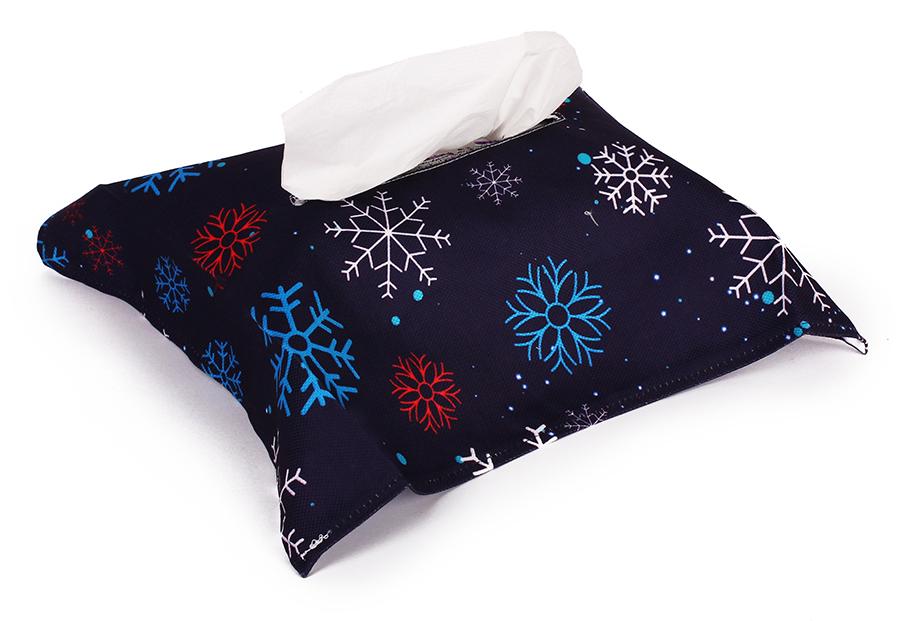 Tissue Holder Snowflake Blue